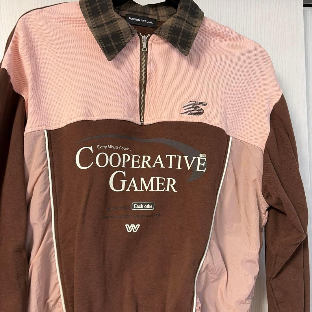 メゾンスペシャル　カンパニーハーフジップスウェット