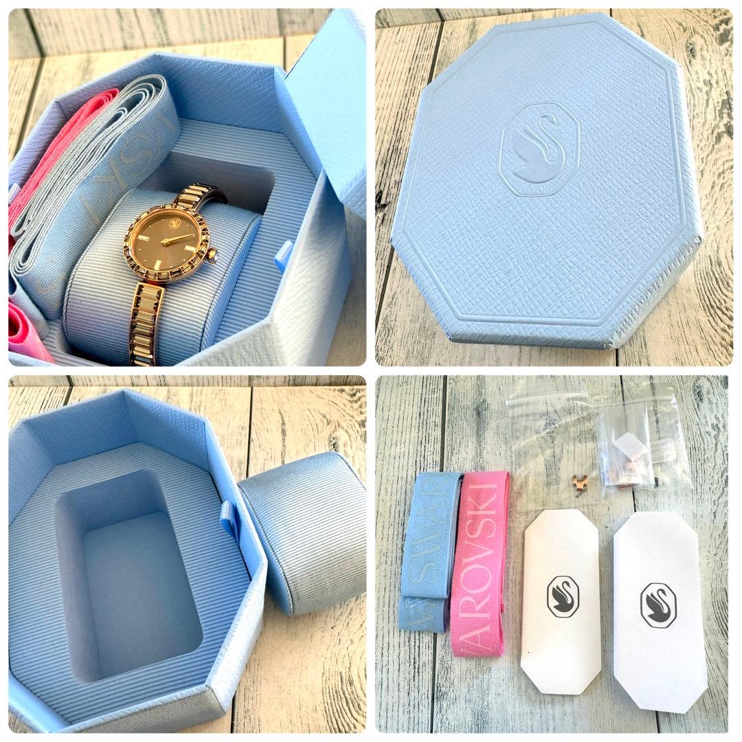 【希少】Swarovski スワロフスキー 腕時計 Matrix bangle