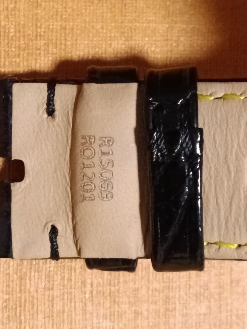 タンブールGM用　純正アリゲーターストラップ L ブラック