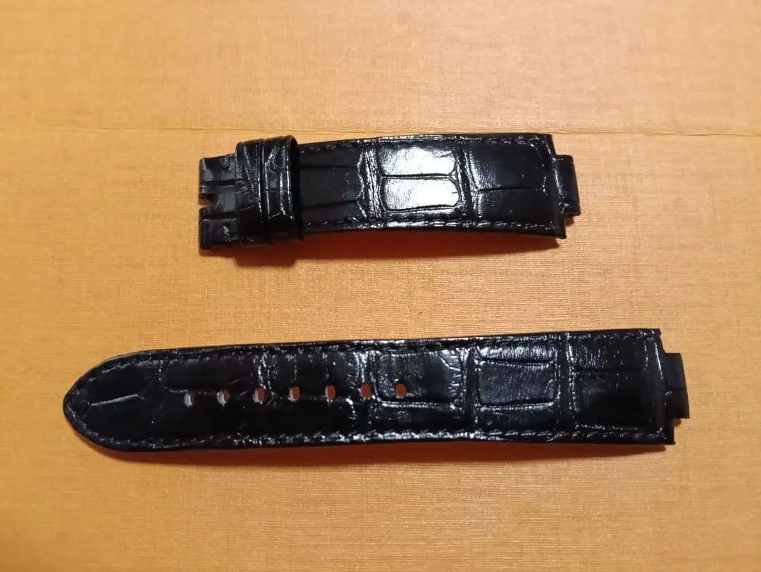 タンブールGM用　純正アリゲーターストラップ L ブラック