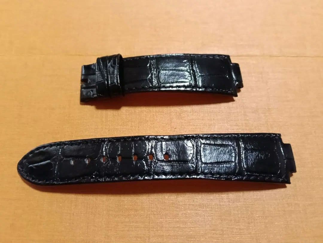 タンブールGM用　純正アリゲーターストラップ L ブラック