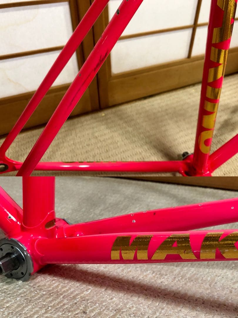 MAKINO ピスト クロモリ フレームセット 競輪 njs マキノ