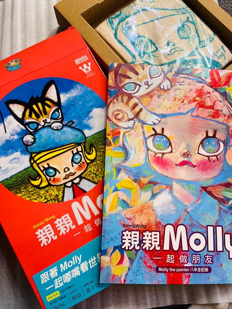 Kenny Wongサイン入り　Molly アートブック　トートバッグ付き
