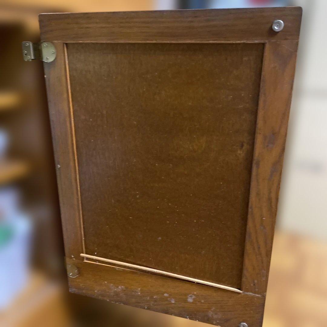 ［ばっぽ］食器棚 ガラス扉付き　昭和レトロ　アンティーク