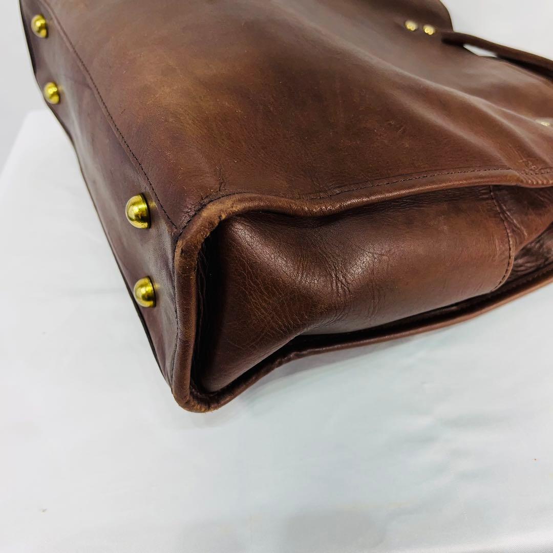 SOMES ソメスサドル　レザー ビジネスバッグ　トート　ブラウン　男女兼用