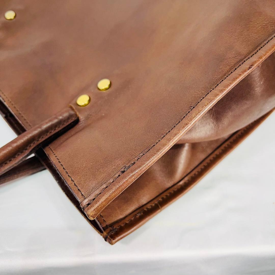 SOMES ソメスサドル　レザー ビジネスバッグ　トート　ブラウン　男女兼用