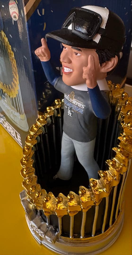 ドジャース 大谷翔平選手 2024ワールドチャンピオン ボブルヘッド正規輸入品