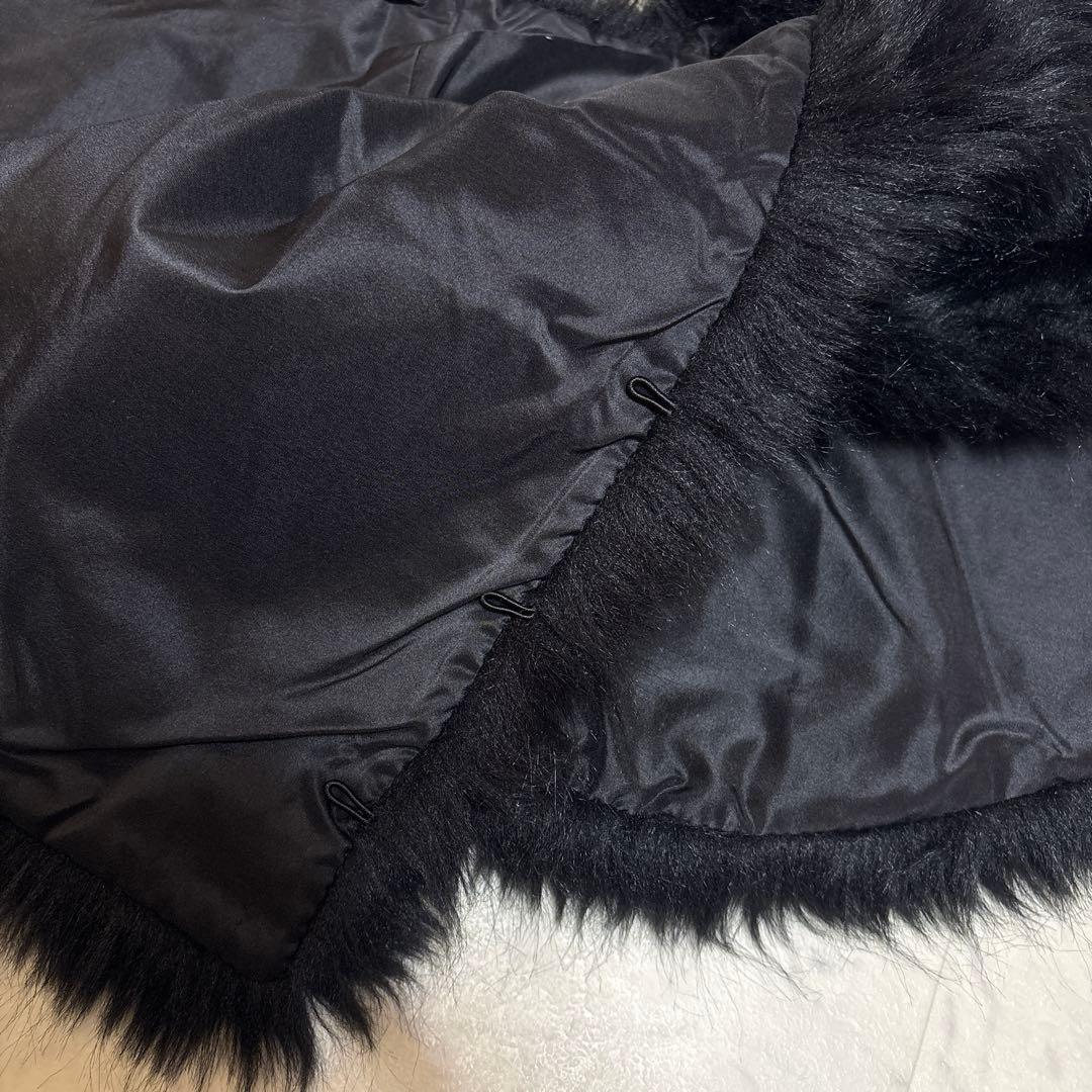 COMME des GARCONS コムデギャルソン ファー ショール ブラック