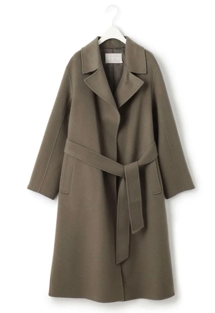 【ひまわり】タグ付き新品【iCB】ウールリバー ロングトレンチコート