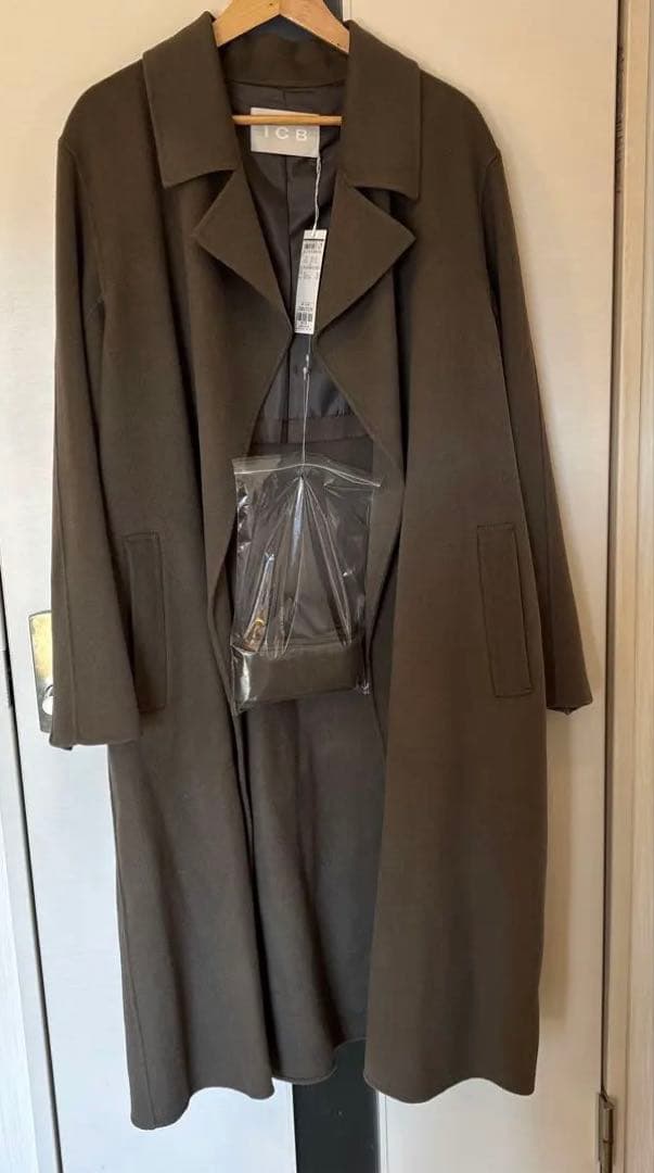 【ひまわり】タグ付き新品【iCB】ウールリバー ロングトレンチコート