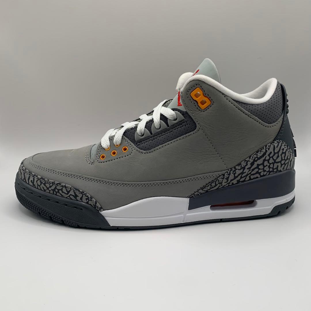 値下げAir Jordan 3 Retro グレー 27.5cm 新品未使用