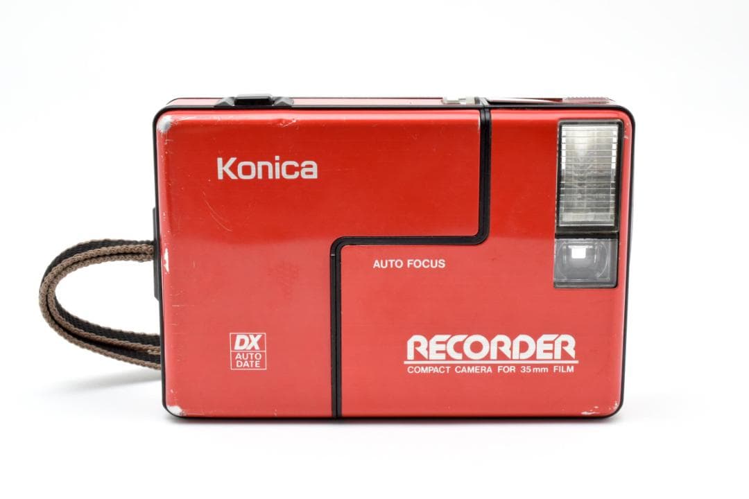 Konica RECORDER レッド コンパクトフィルムカメラ