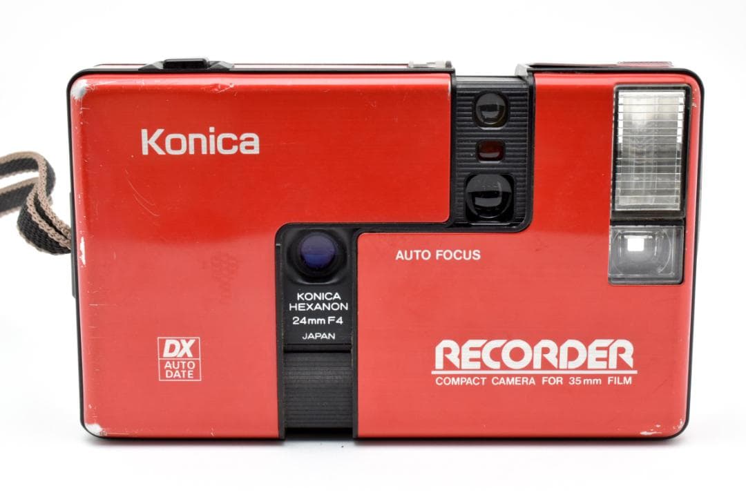 Konica RECORDER レッド コンパクトフィルムカメラ