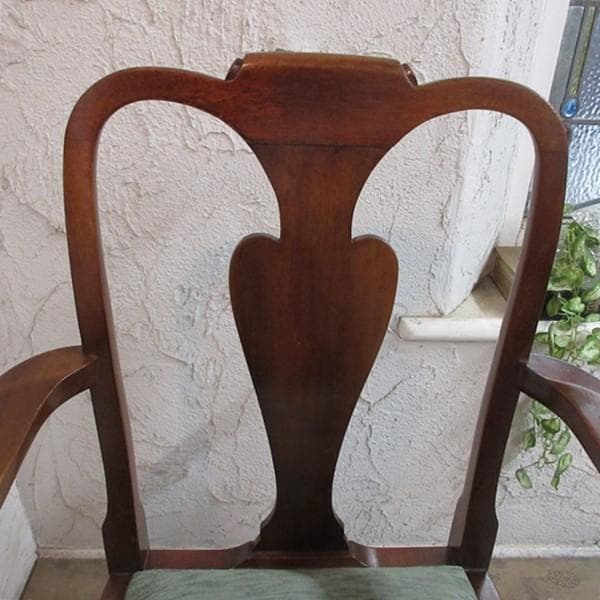 イギリス アンティーク 家具 アームチェア クイーンアンチェア 英国 4509e