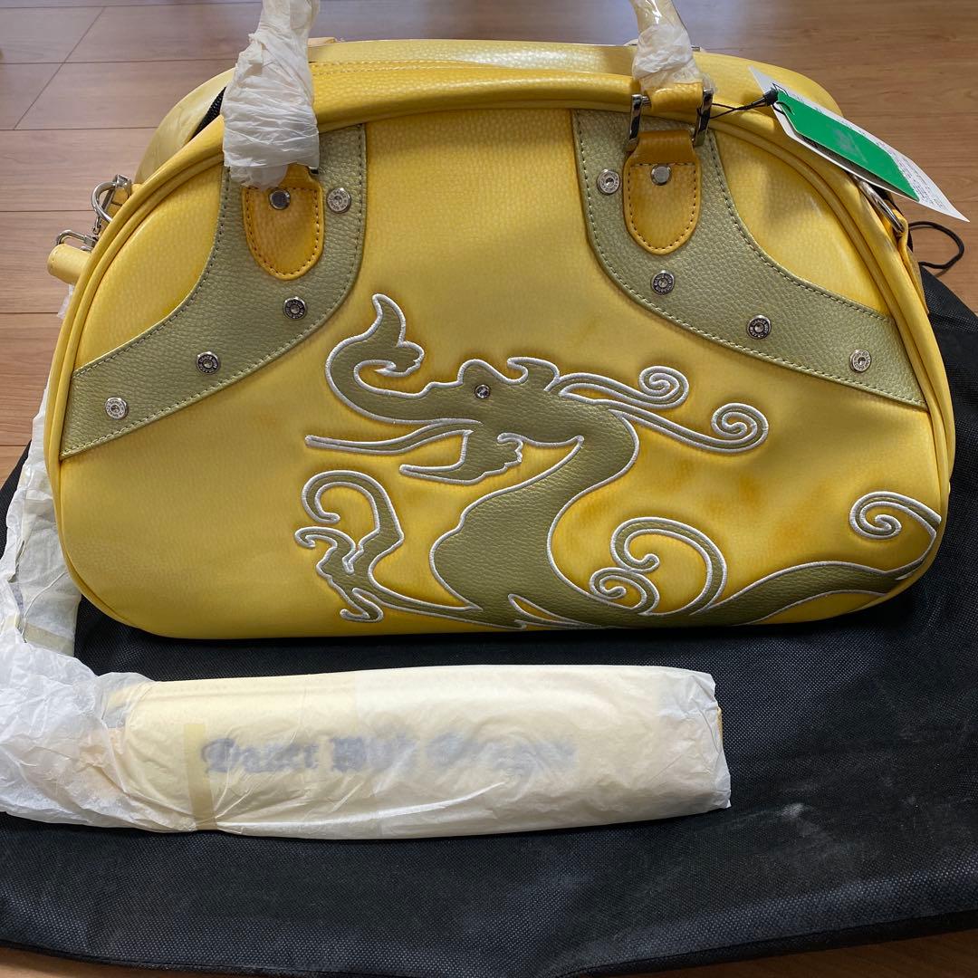 Dance With Dragon ゴルフボストンバッグ イエロー新品未使用