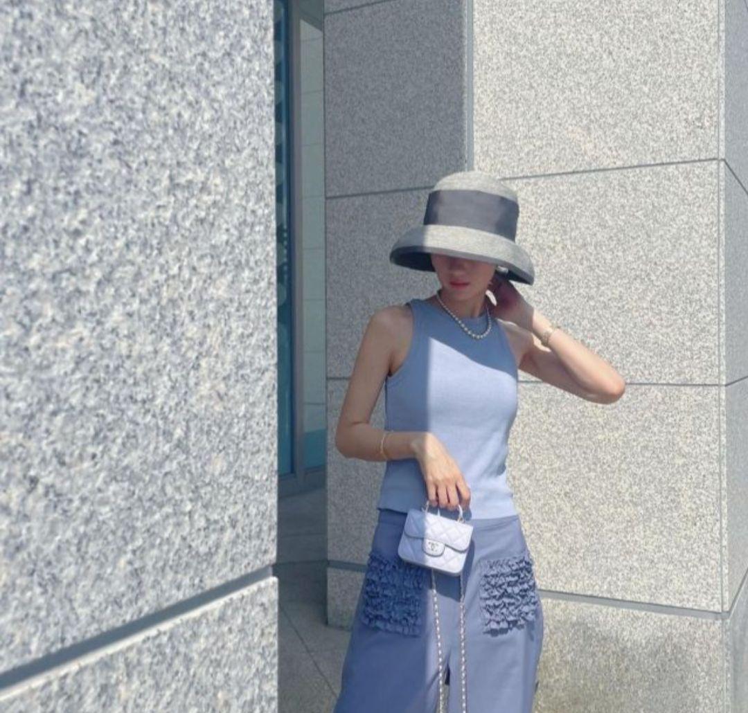 遮光付きカサブランカハット　hiand