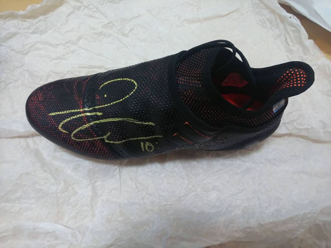 ディバラ 実使用 サイン入りスパイクアディダス アルゼンチン代表 サッカーメッシ