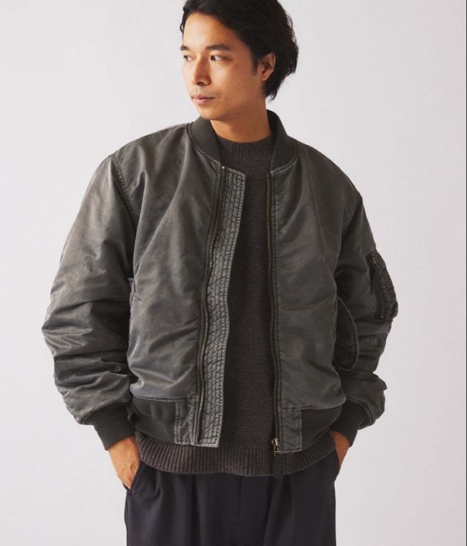 【完売品】ガーメントダイ ボンバー ジャケット