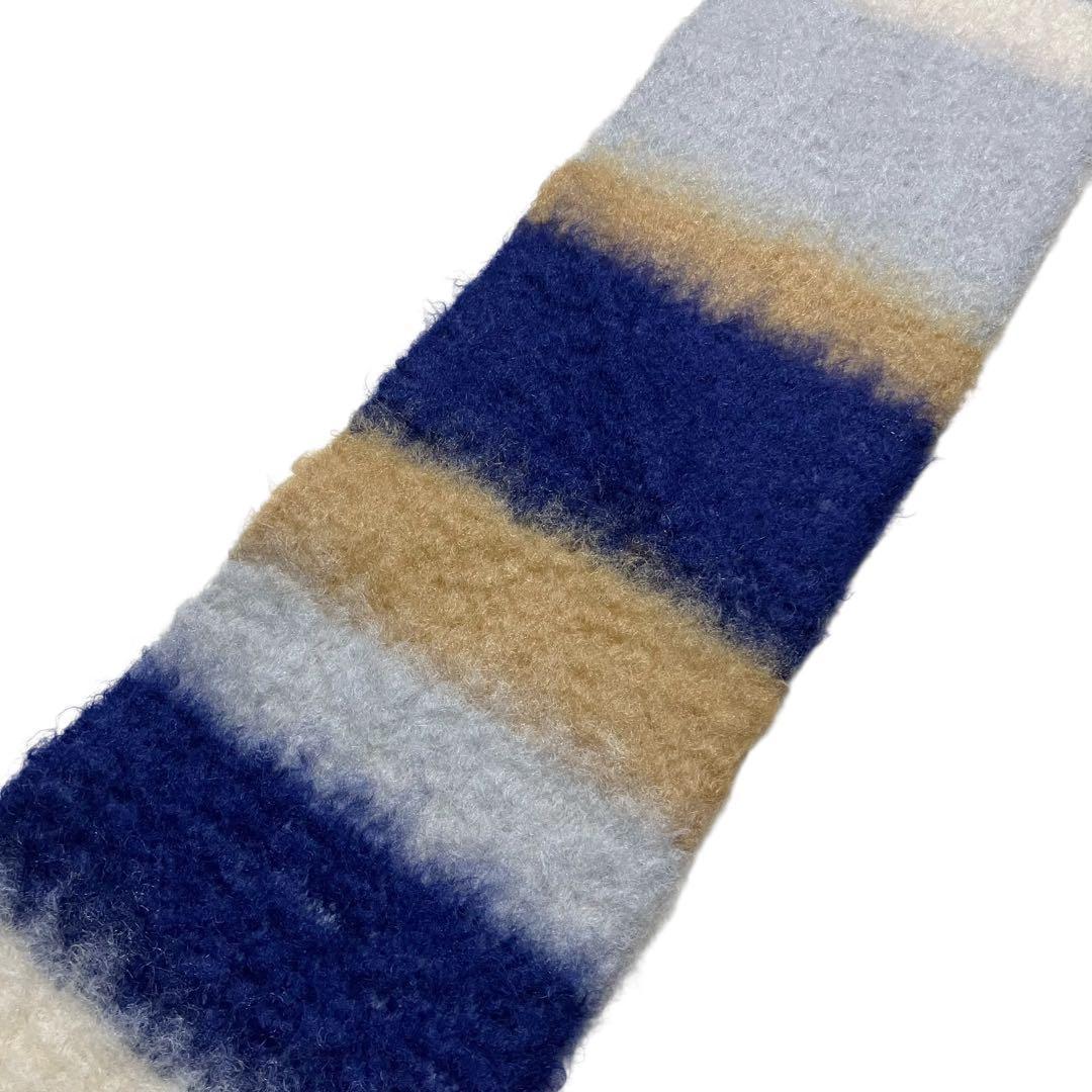 美品✨ ロエベ マフラー モヘア アナグラム レザーロゴ