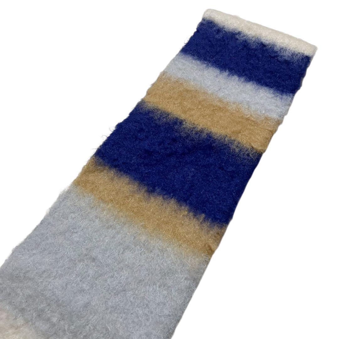 美品✨ ロエベ マフラー モヘア アナグラム レザーロゴ