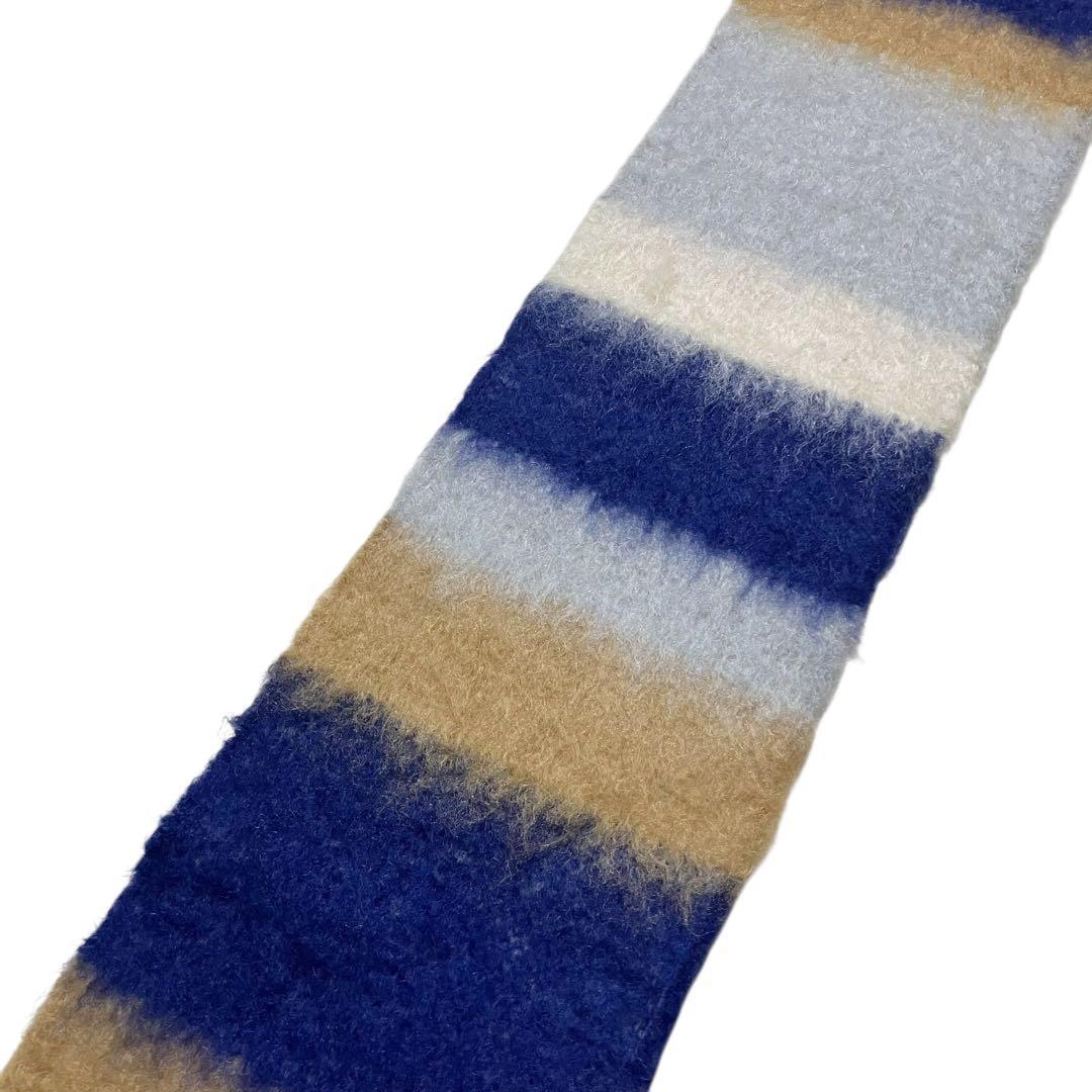 美品✨ ロエベ マフラー モヘア アナグラム レザーロゴ