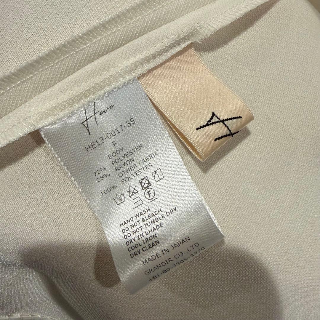 heve ヘイブ ノーカラージャケット 2way ブラウス