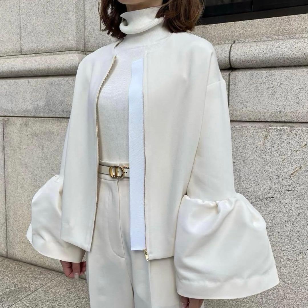 heve ヘイブ ノーカラージャケット 2way ブラウス