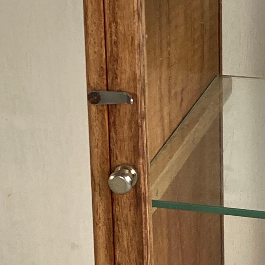 g306 木製ガラスケース 引き出し付き 卓上 ショーケース 小物入れ