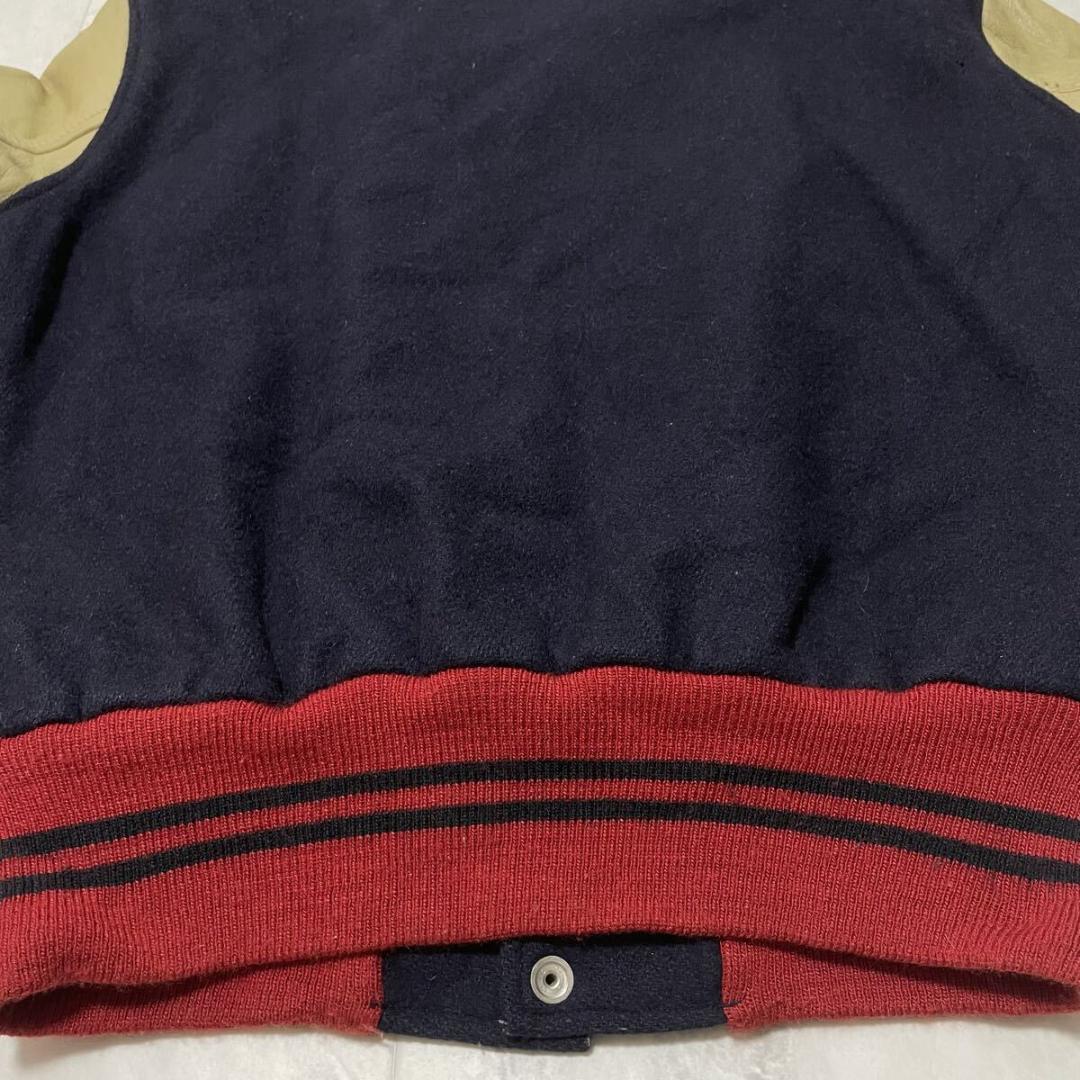 70s GOLDEN THREAD BRILL BROS 袖革 スタジャン