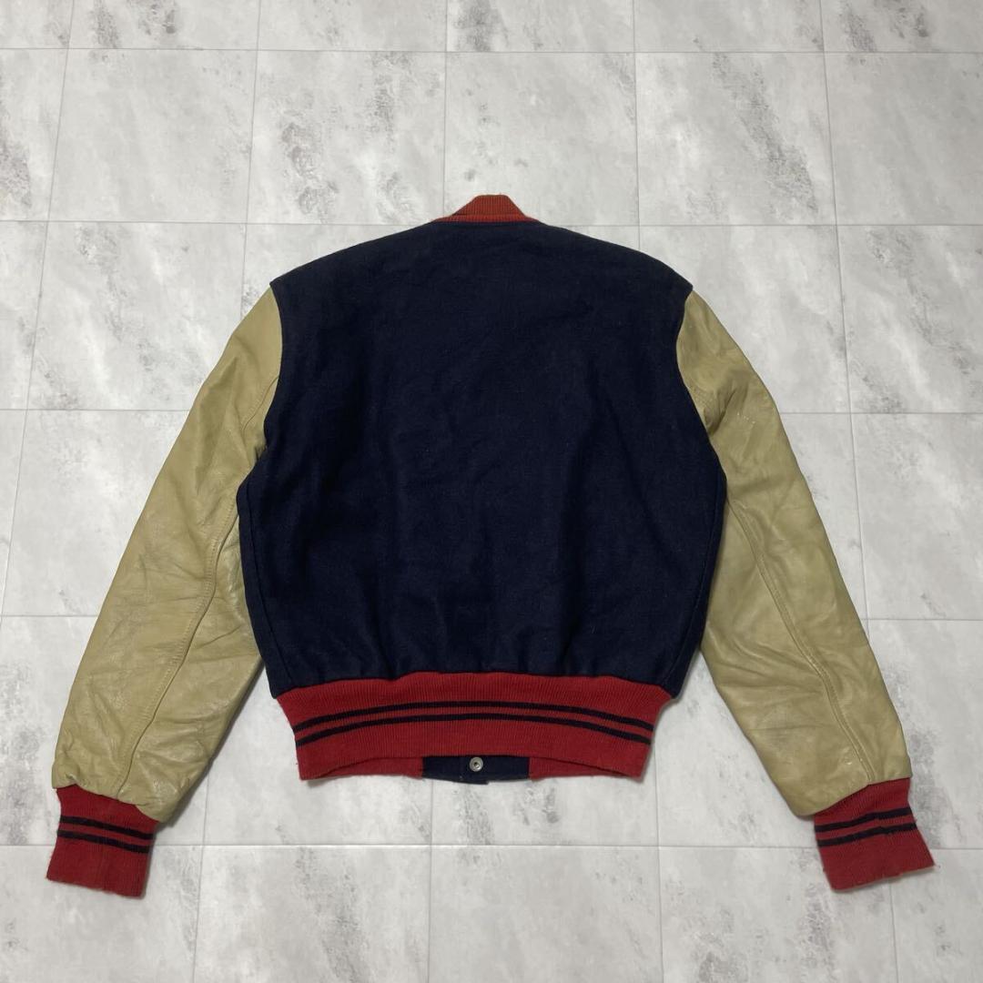 70s GOLDEN THREAD BRILL BROS 袖革 スタジャン