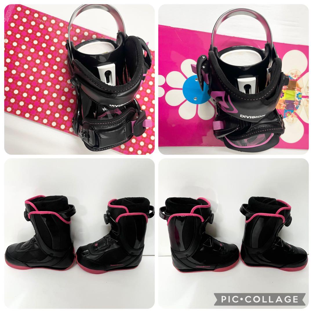 レディース スノボセット　美品　女性用　スノーボード　ビンディング　スノボブーツ