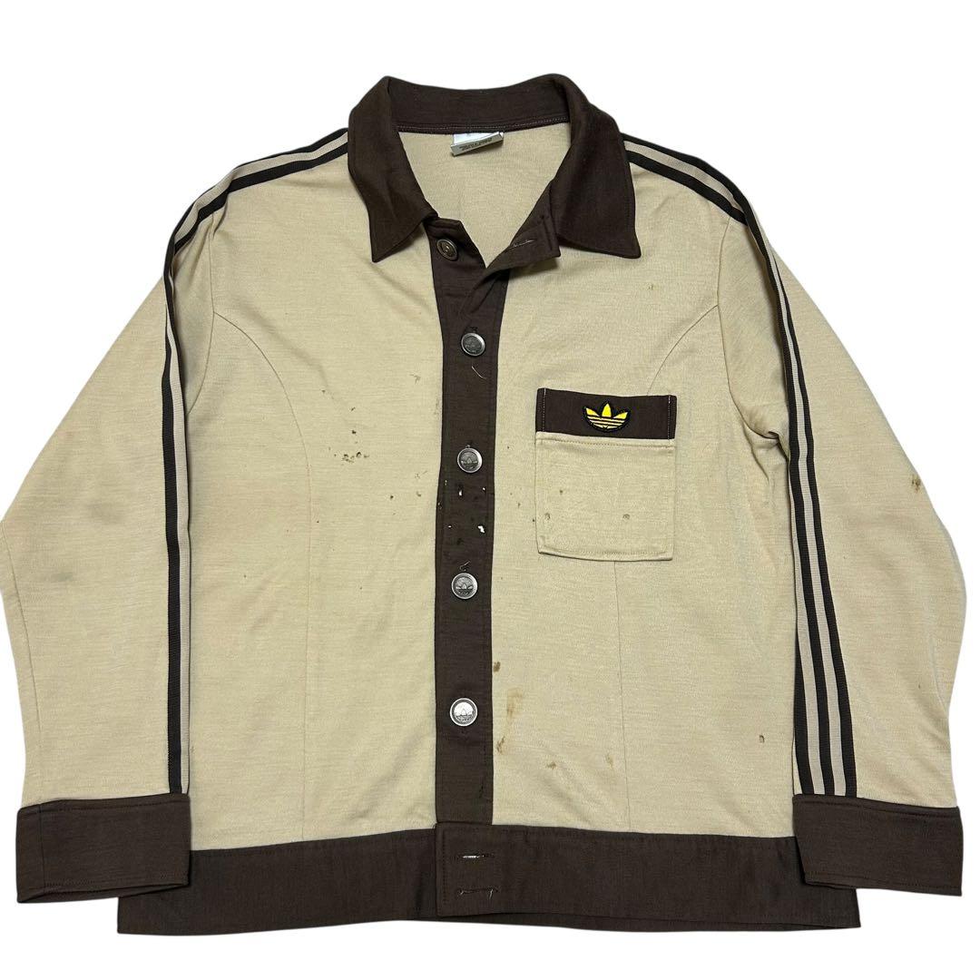 希少　ヴィンテージ　adidas メタルボタンジャケット　デサント