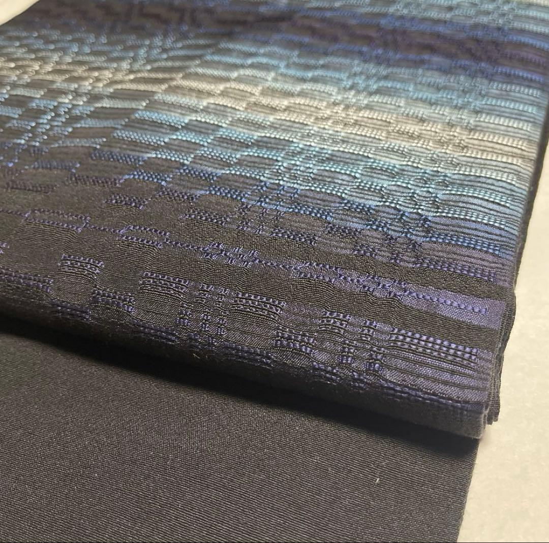 吉野織　間道　９寸名古屋帯