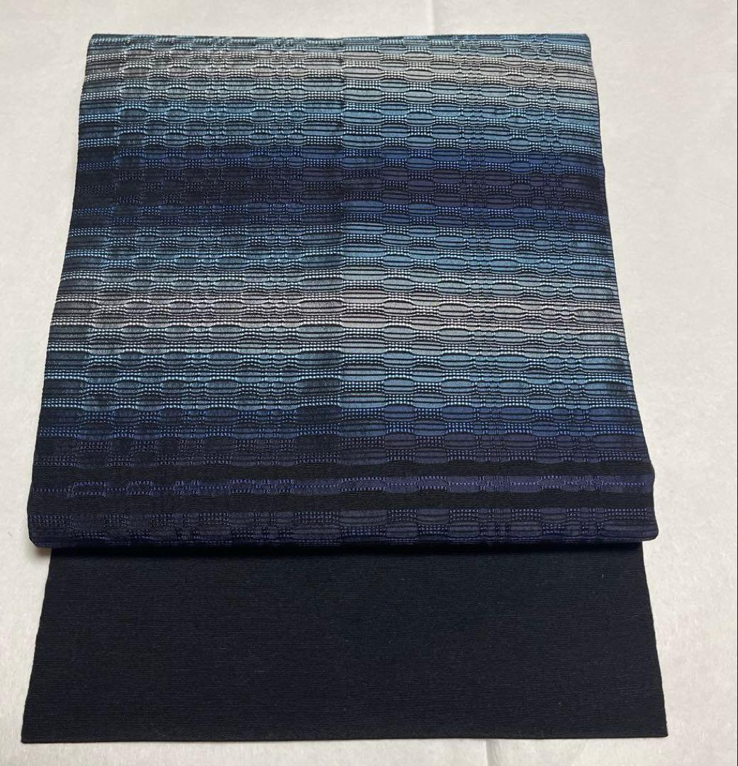 吉野織　間道　９寸名古屋帯