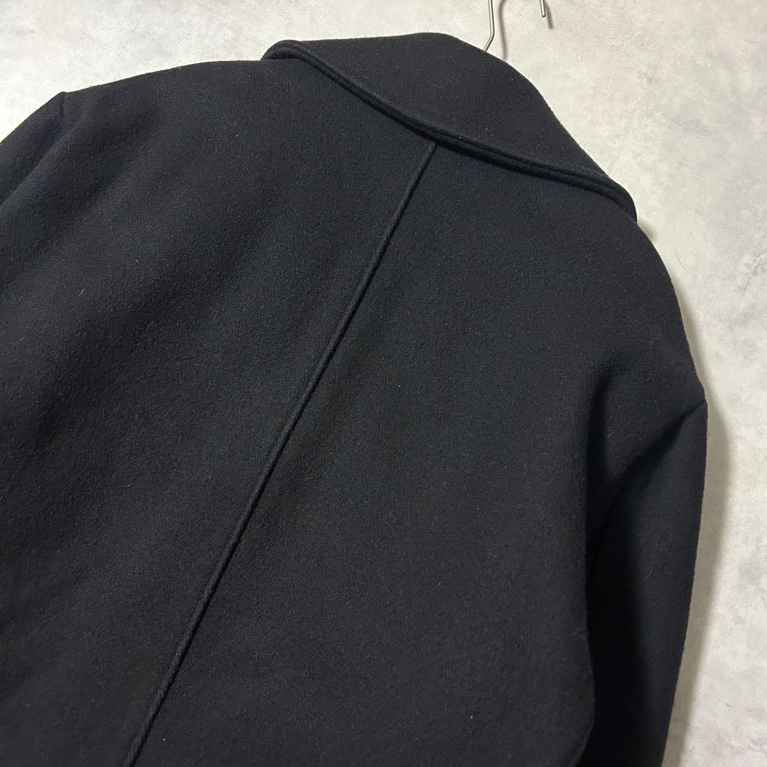 希少サイズ52 SCHOTT メルトンウール ピーコート 米国製 肉厚 ダブル