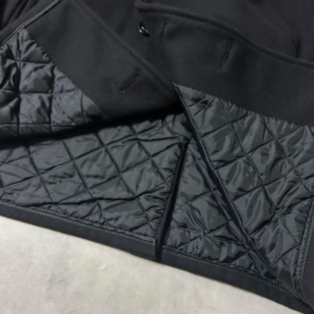 希少サイズ52 SCHOTT メルトンウール ピーコート 米国製 肉厚 ダブル