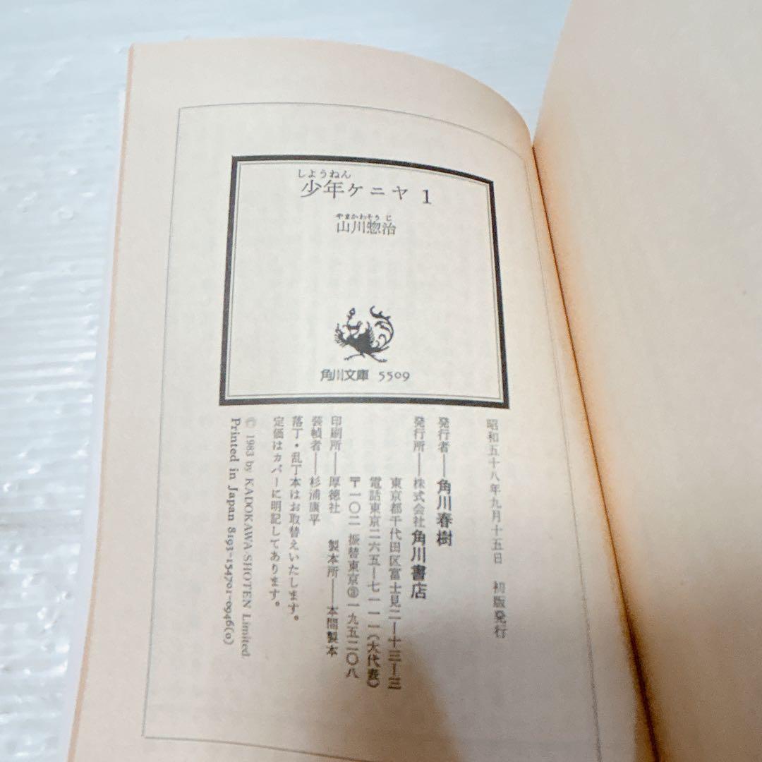 少年ケニヤ 角川文庫 全巻 全20巻セット 山川惣治 全巻初版