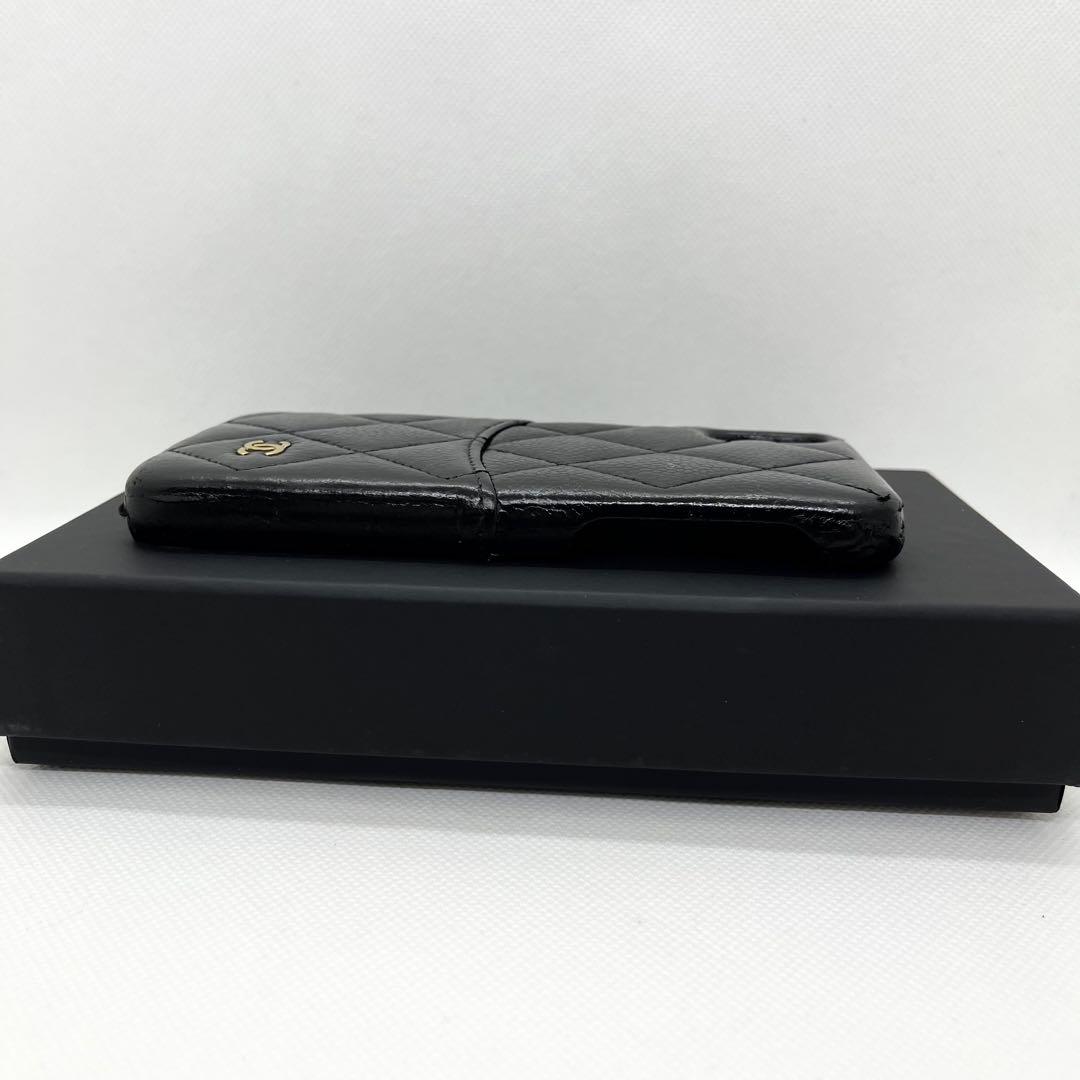 付属品完備✨シャネル iPhoneケース ココマーク マテラッセ ブラック