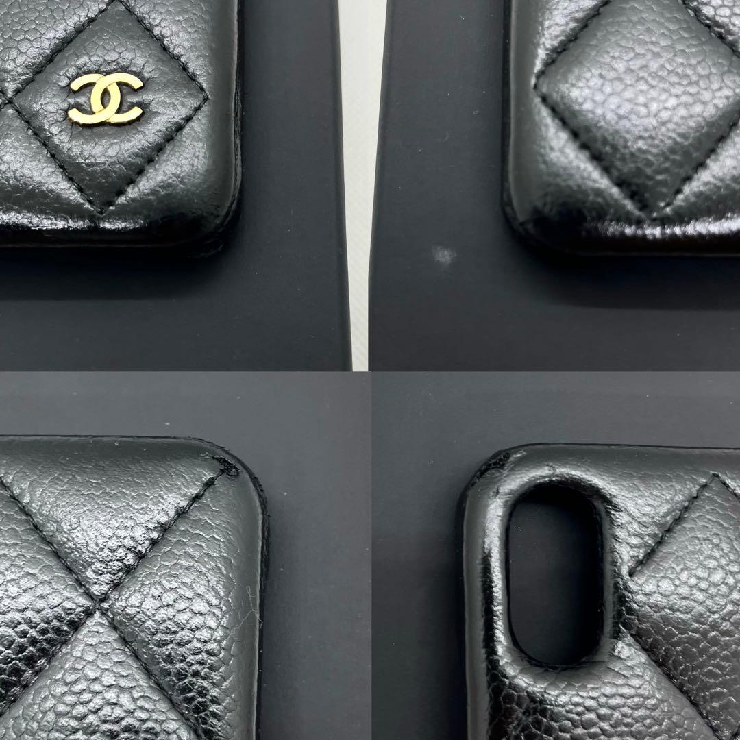 付属品完備✨シャネル iPhoneケース ココマーク マテラッセ ブラック