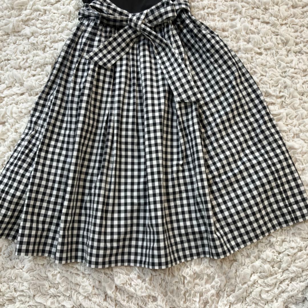 極美品　ケイトスペード　半袖ワンピース 160cm ギンガムチェック