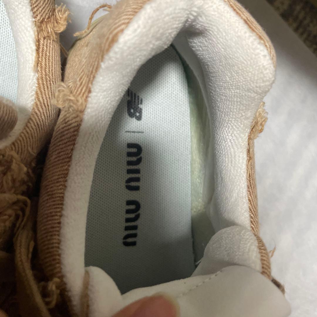 miumiu × New Balance 574 スニーカー 38 コラボ