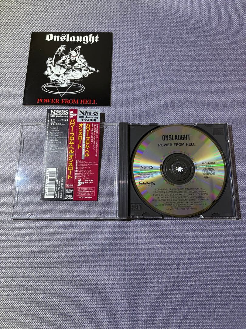 オンスロート パワー・フロム・ヘル 帯付 ONSLAUGHT スラッシュ