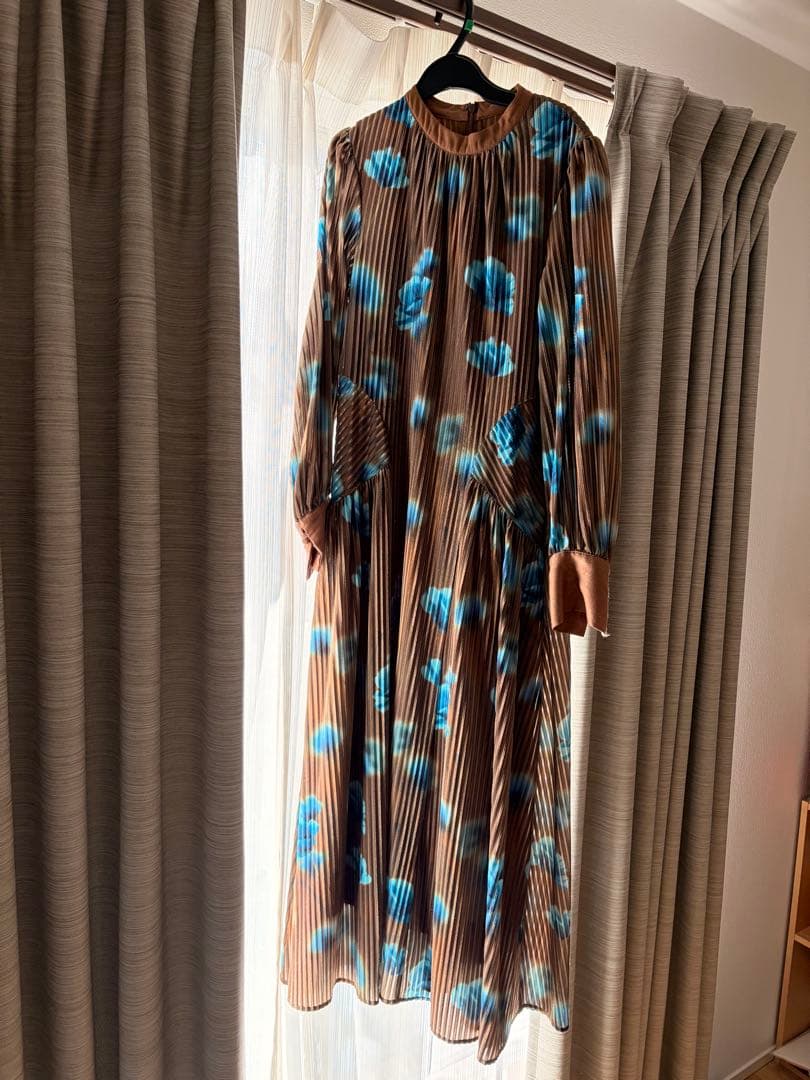 【Ameri VINTAGE】MILA VELOUR CUT DRESS M