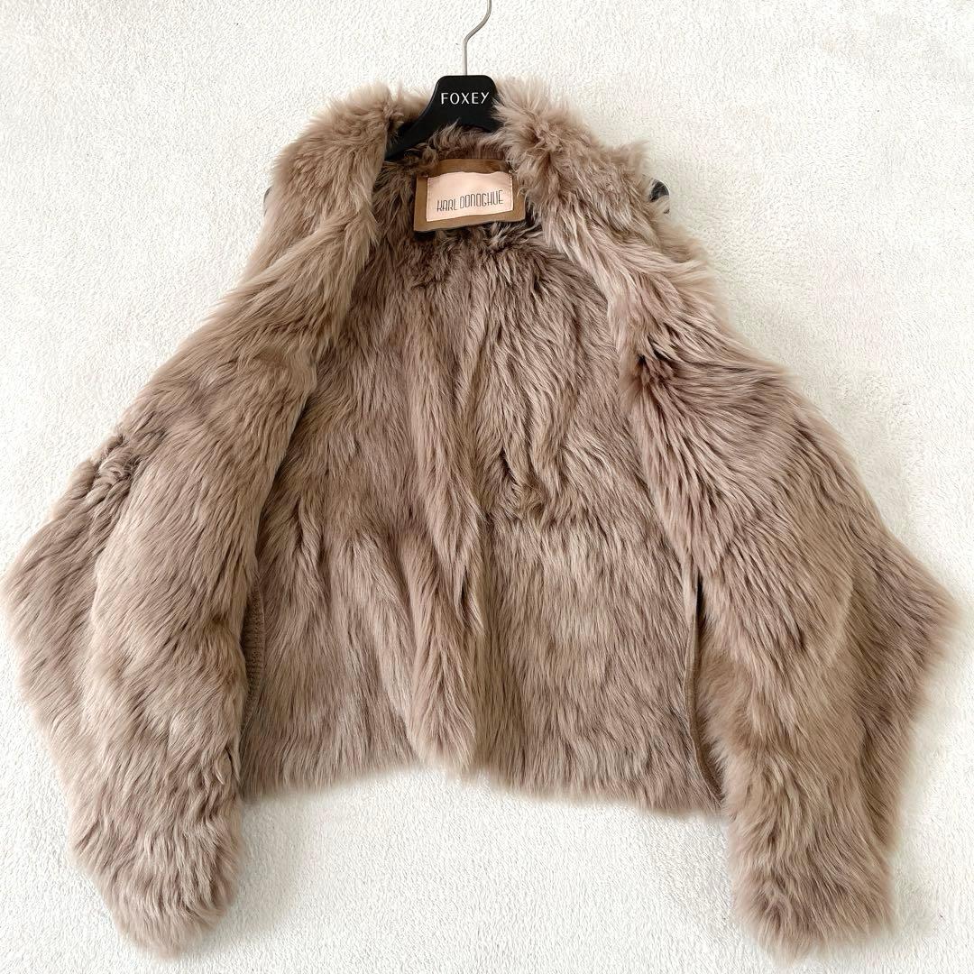 ★カールドノヒュー★高級ムートンベスト ジレ ブラウンS(ほぼフリーサイズ)