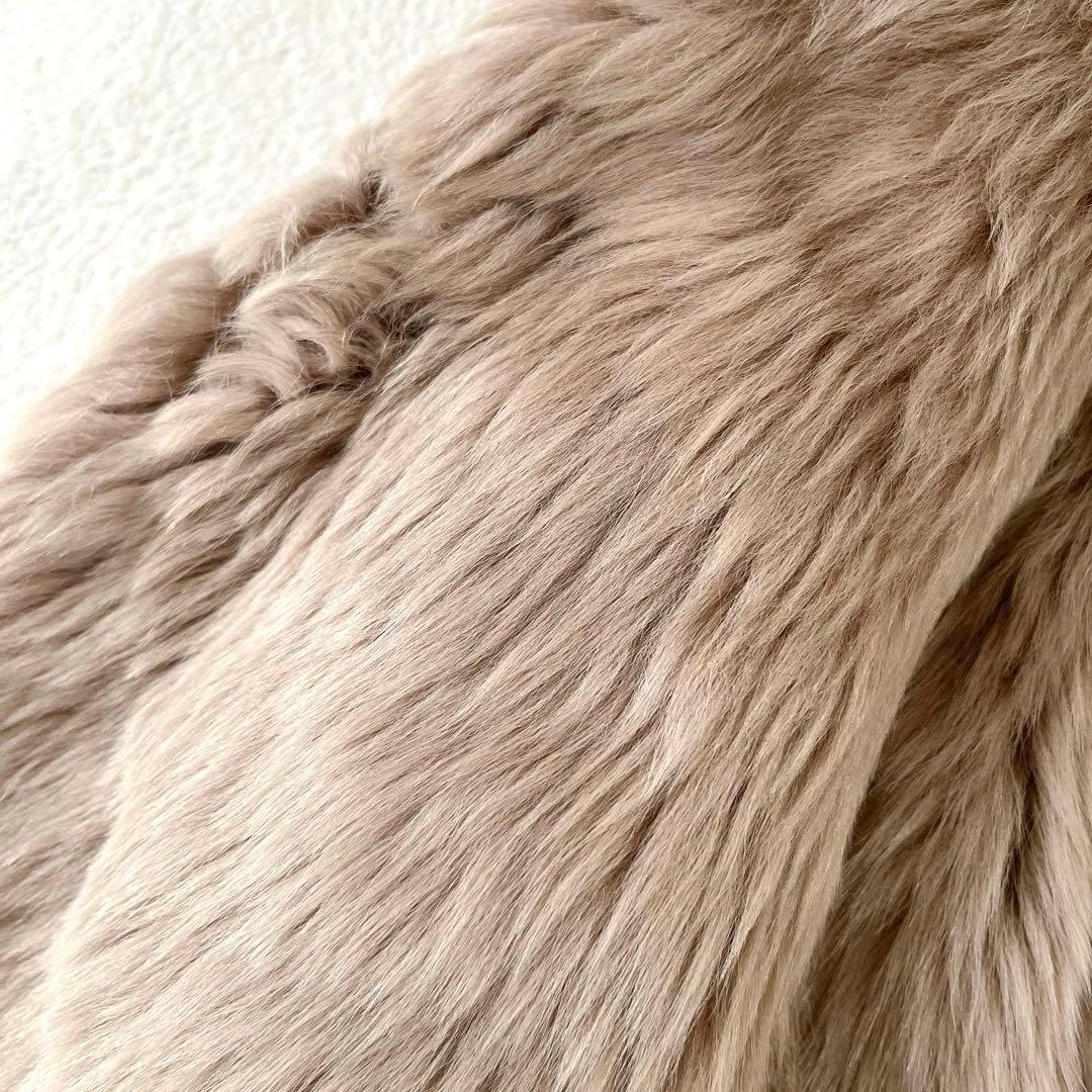 ★カールドノヒュー★高級ムートンベスト ジレ ブラウンS(ほぼフリーサイズ)