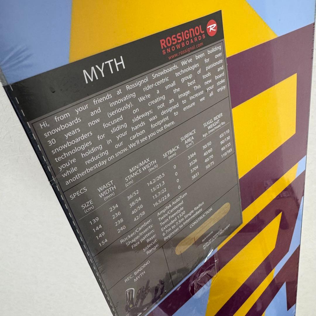 専用ROSSIGNOL MYTH 144cm スノーボード バインディングセット
