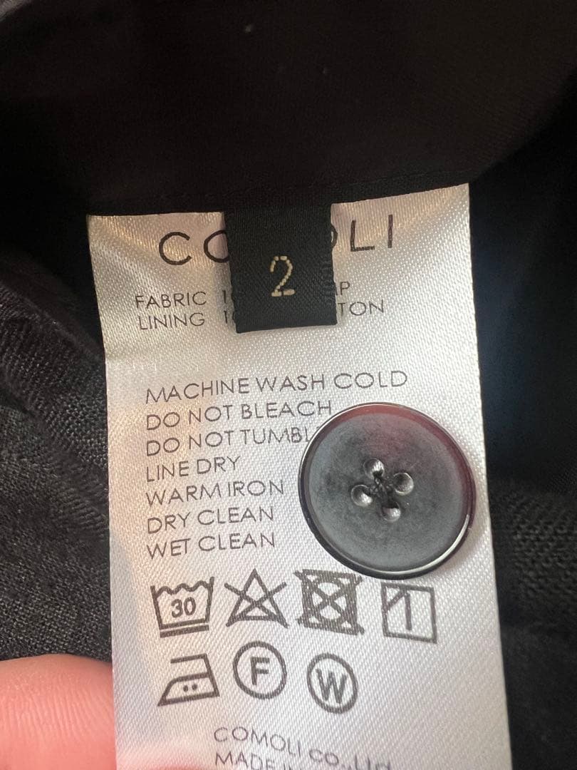 COMOLI 23SS カナパスタンドカラージャケット サイズ2