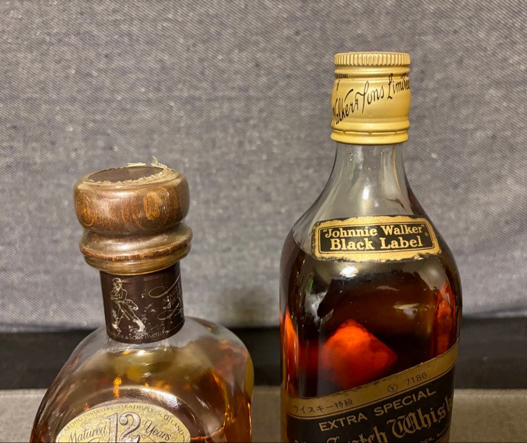 カーデュ12年　ジョニーウォーカーブラック　スコッチウイスキー古酒　2本セット