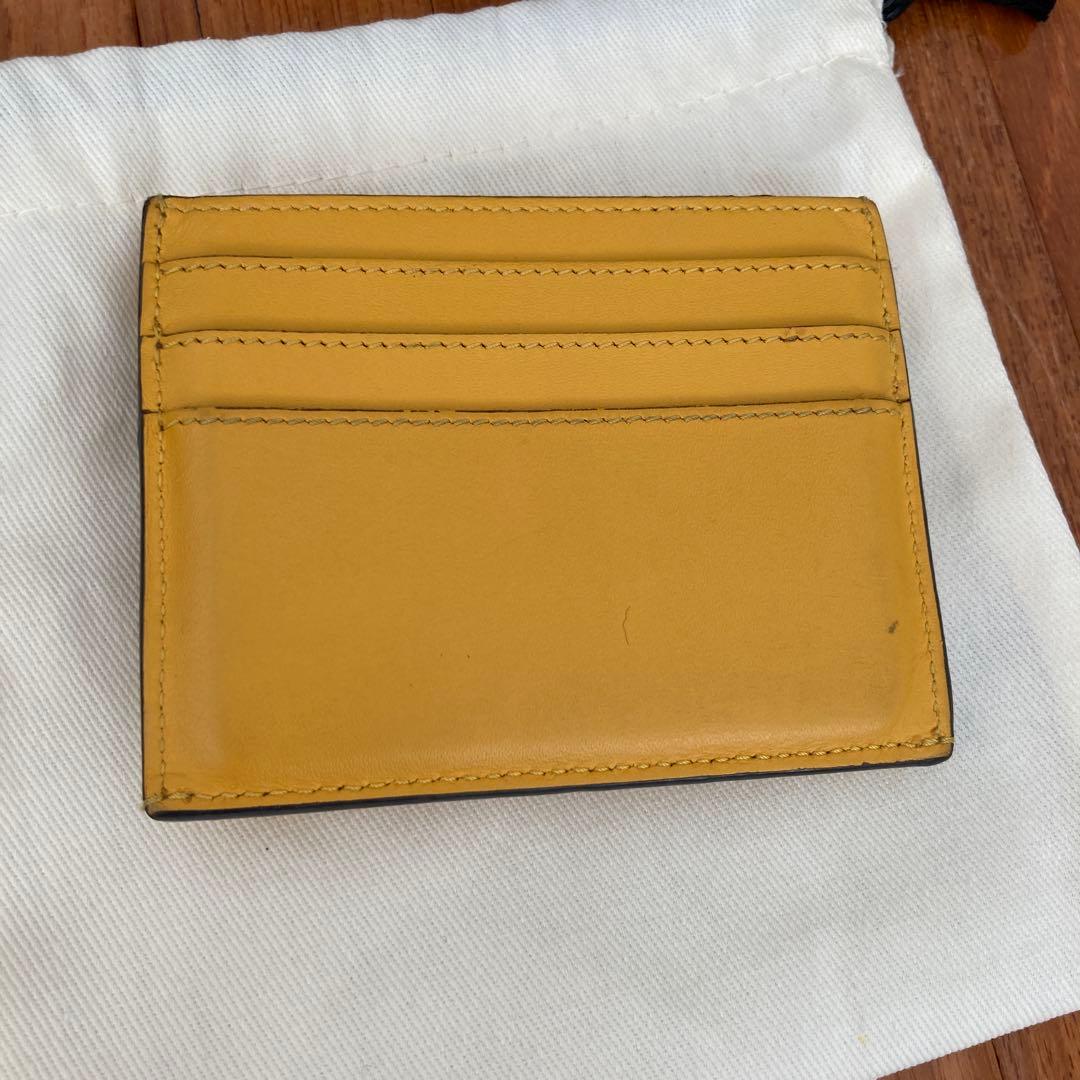【値下げ中】FENDI デカロゴ ミニ財布 レザー イエロー