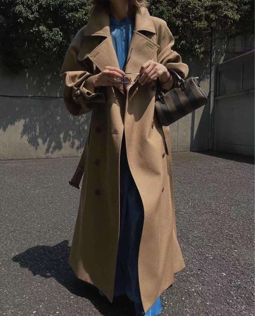 【極美品】Ameri SUPERIOR FLARE TRENCH COAT